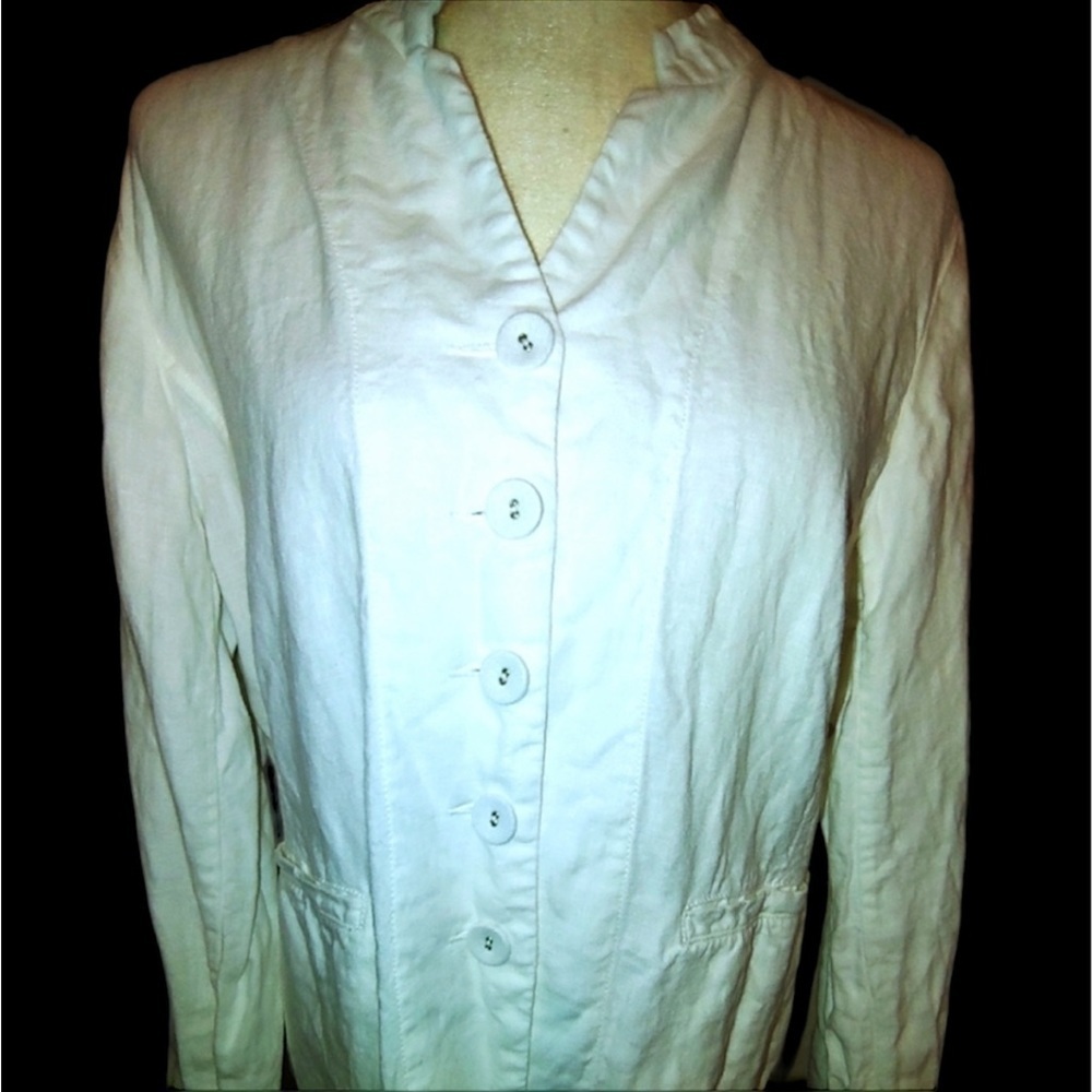 Eileen Fisher Linen Blazer Jacket M
